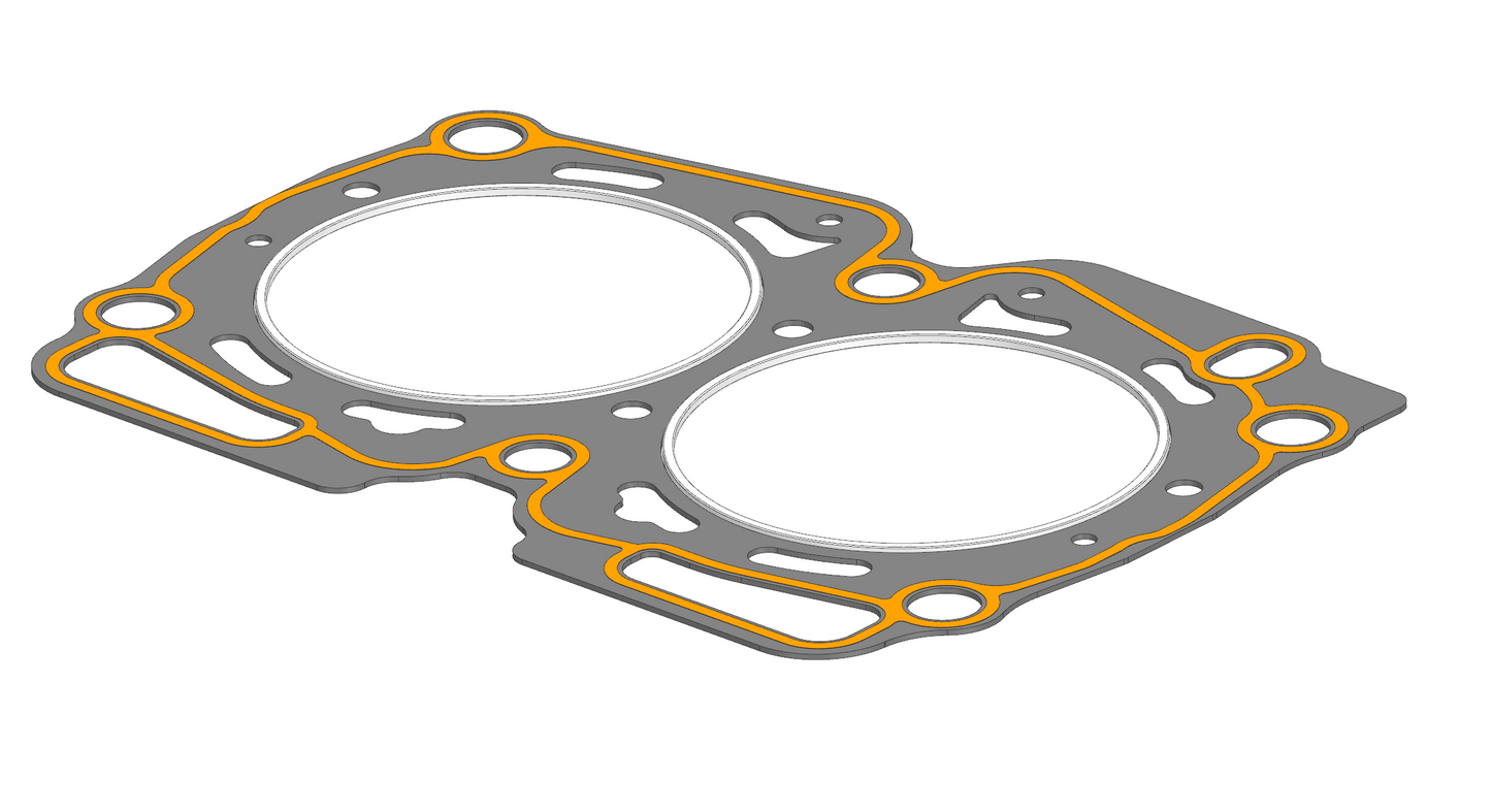 CJM Fire-Ring Head Gasket, 2.5L (EJ25), 100mm, .051", 14mm Studs, Kit
