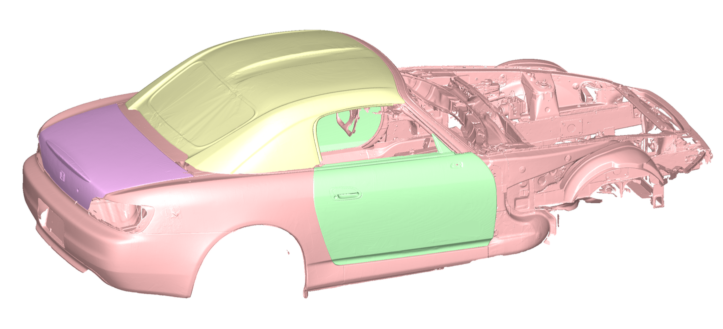 3D Scan - Honda S2000, Chassis
