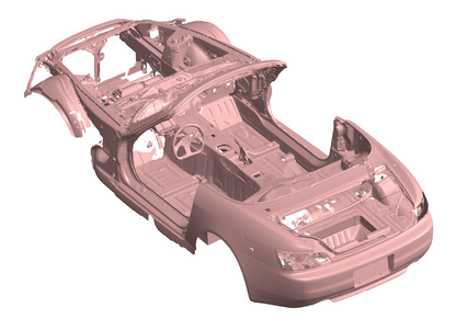 3D Scan - Honda S2000, Chassis
