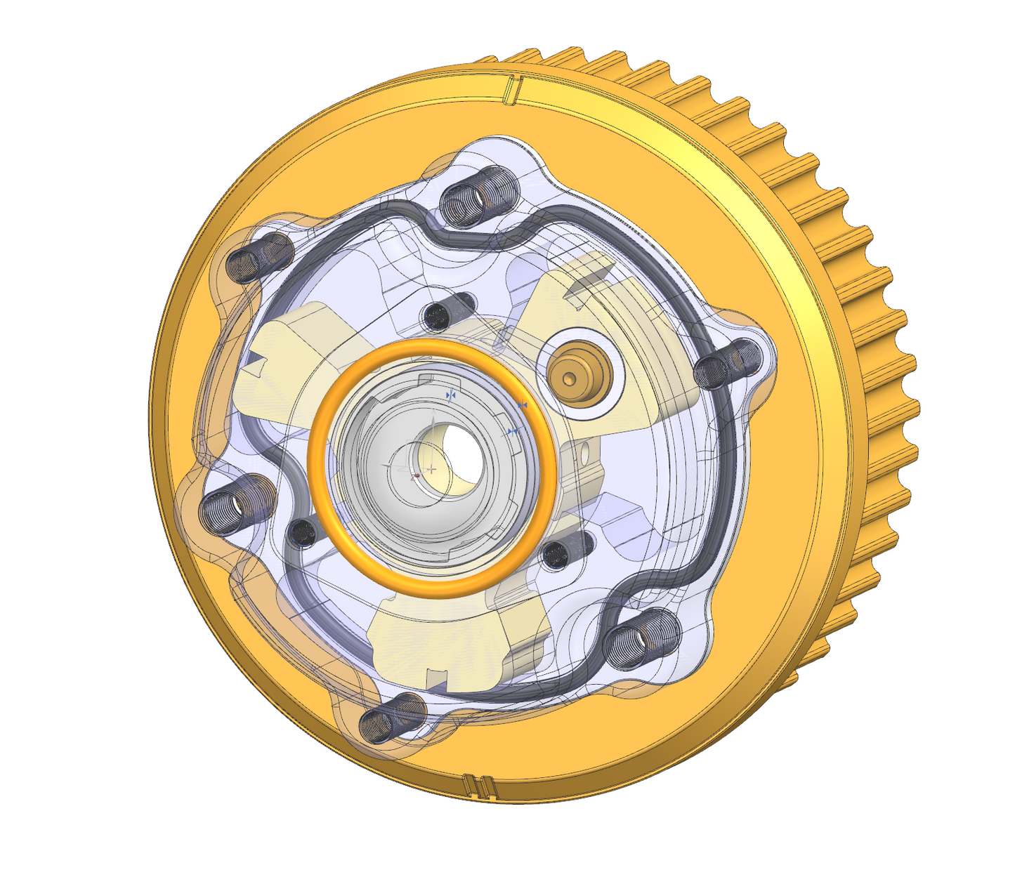3D CAD - Intake AVCS Actuator & Sprocket, EJ, Subaru OEM