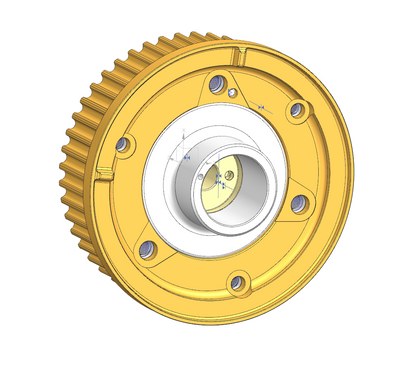 3D CAD - Intake AVCS Actuator & Sprocket, EJ, Subaru OEM