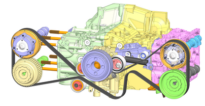 3D CAD - Intake AVCS Actuator & Sprocket, EJ, Subaru OEM