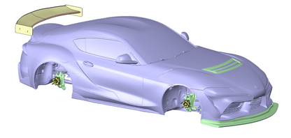 3D Scan - Supra GT4, Chassis-Body-Parts