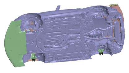 3D Scan - Supra GT4, Chassis-Body-Parts
