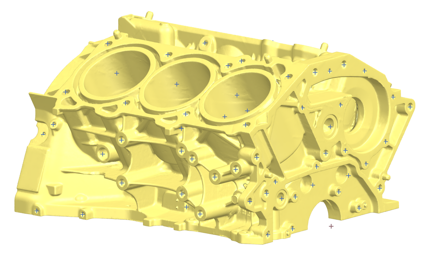 3D Scan - Engine Block, Nissan VR38