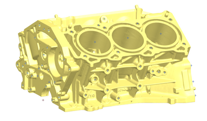 3D Scan - Engine Block, Nissan VR38