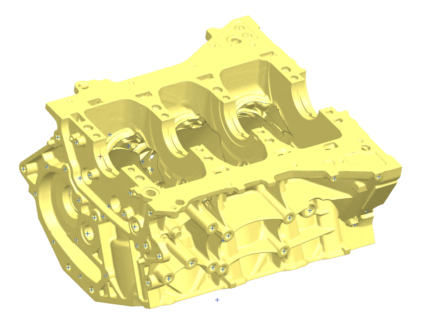 3D Scan - Engine Block, Nissan VR38