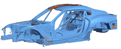 3D Scan - Supra GT4, Chassis-Body-Parts
