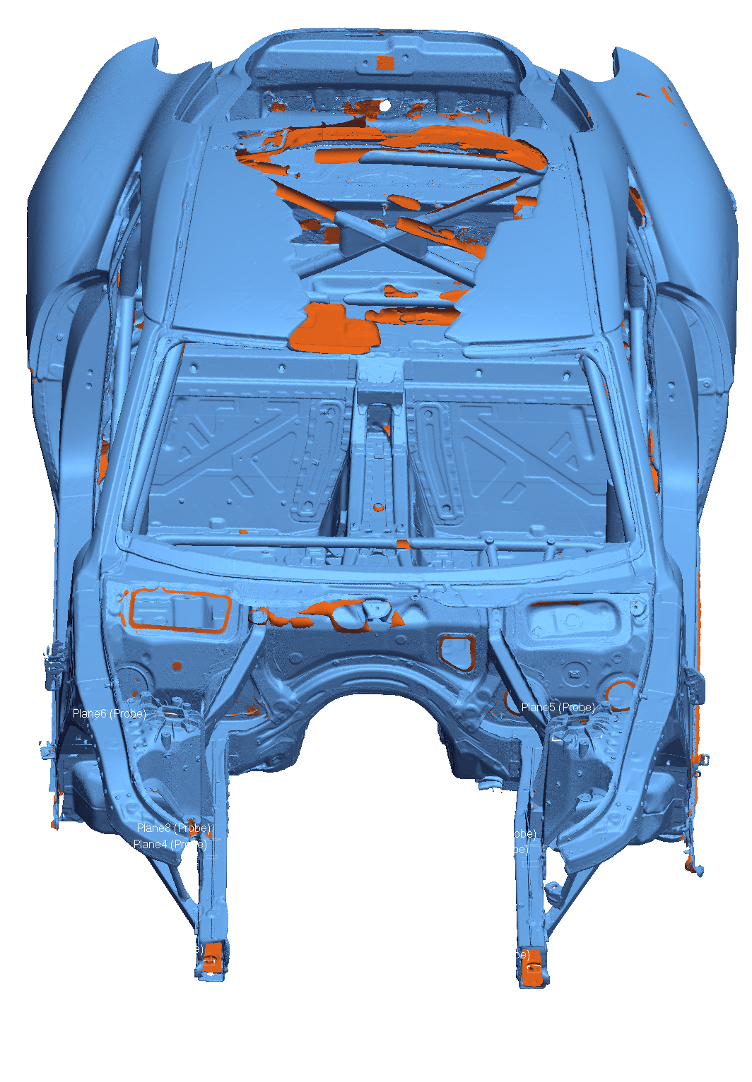 3D Scan - Supra GT4, Chassis-Body-Parts