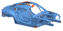 3D Scan - Supra GT4, Chassis-Body-Parts