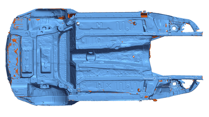 3D Scan - Supra GT4, Chassis-Body-Parts