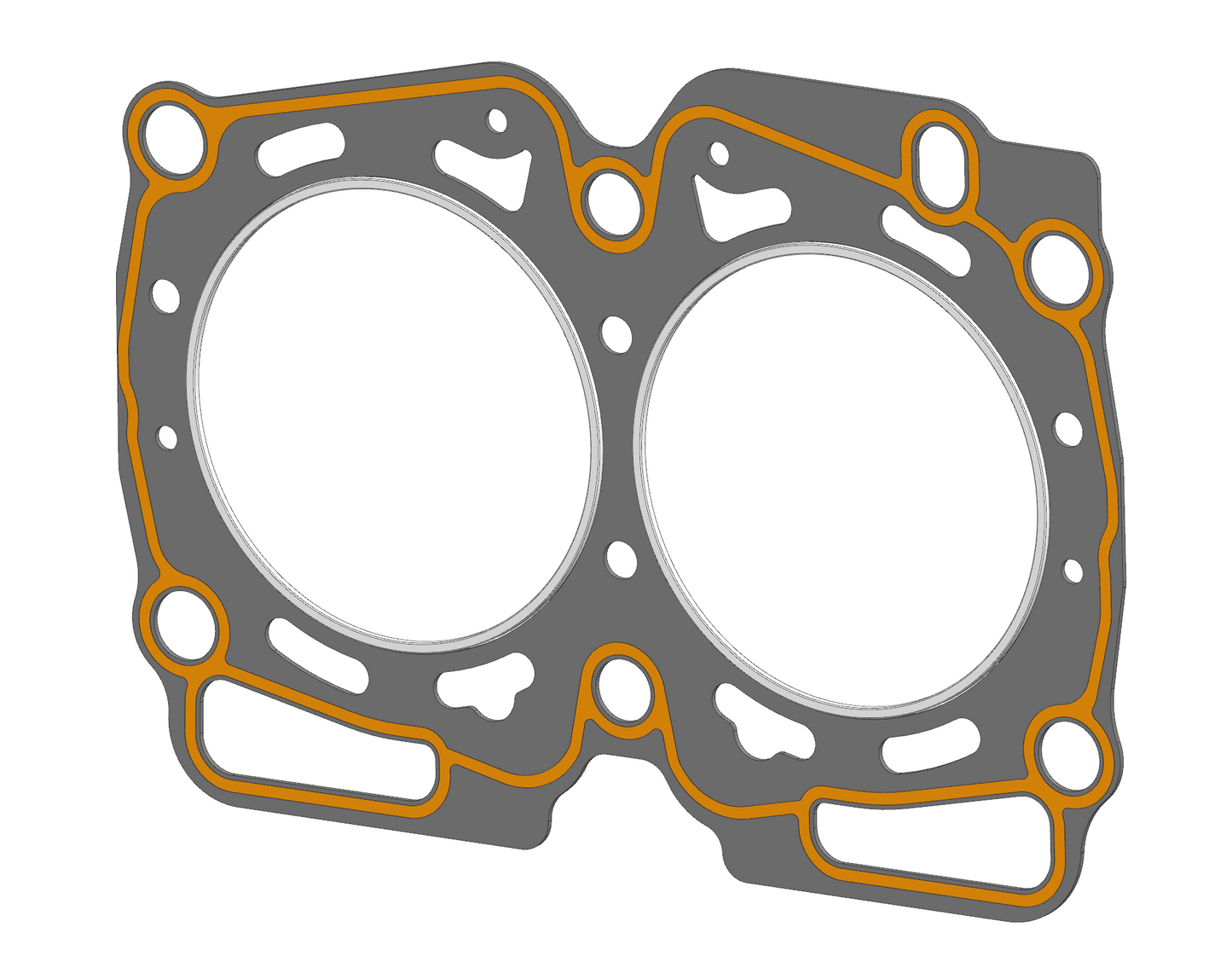 CJM Fire-Ring Head Gasket, 2.5L (EJ25), 100mm, .051", 14mm Studs, Kit
