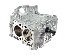 CJM Components EJ25 closed deck short block. gold ej25 inserts have coolant passages to help keep the engine cool. 750hp capable